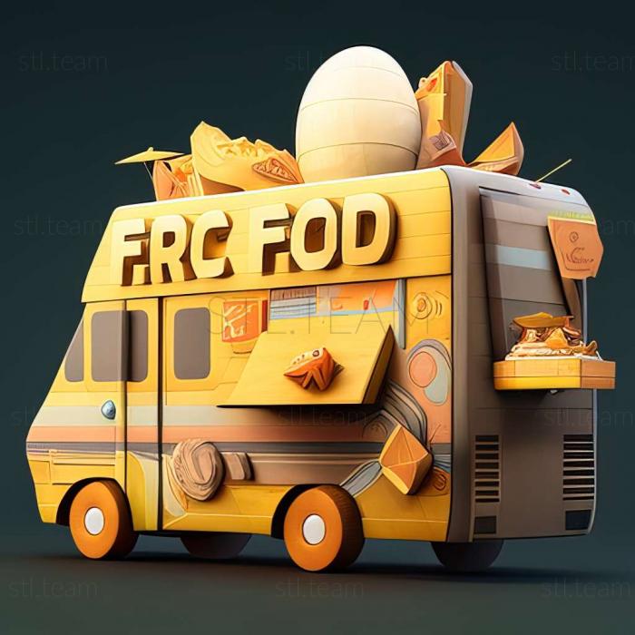 3D модель Игра Космический грузовик с едой (STL)